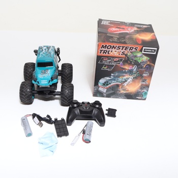 Diaľkovo ovládaný monster truck, 2,4 GHz monster truck s rotáciou o 360 ° a vzpriamenou chôdzou, monster