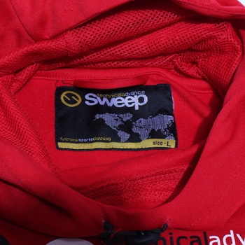 Dámska červená mikina veľ. L Sweep