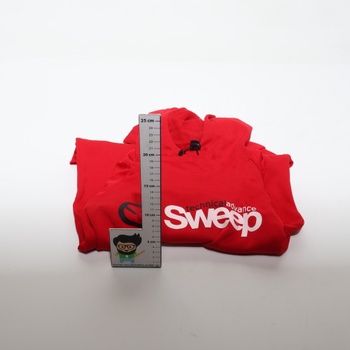 Dámska červená mikina veľ. L Sweep