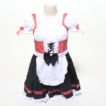 Spooktacular Creations Dámská sada kostýmů z německého Oktoberfestu, černé a červené německé pivní