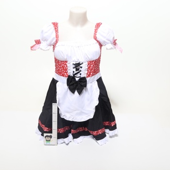 Spooktacular Creations Dámská sada kostýmů z německého Oktoberfestu, černé a červené německé pivní