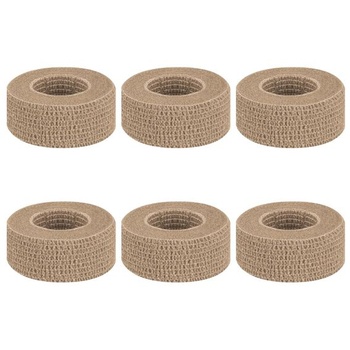 Samolepiace obväz, 6 roliek, 2,5 cm x 4,5 m, náplasť, elastická páska, fixačný obväz, náplasť,