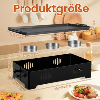 Ohrievací tanier BBQ, ohrievač mäsa na grilovanie, ohrievacia nádoba