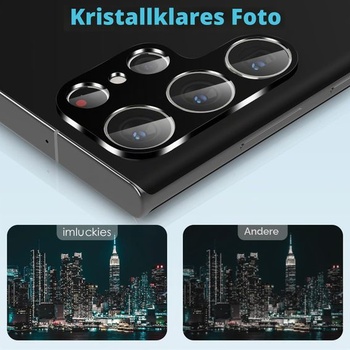 Imluckies [4 ks ochranných fólií pre fotoaparát Samsung Galaxy S24 Ultra, [9H odolné proti