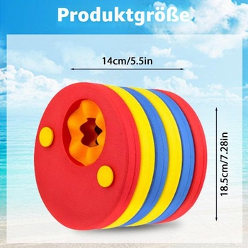 Sada 6 plaveckých disků pro děti ve věku 3-6 let, dětská plavecká křídla, plavecká pomůcka,