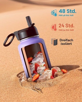 Coolflask Izolovaná nerezová láhev na vodu1l