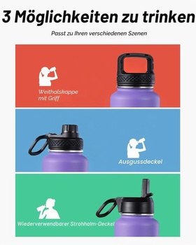 Coolflask Izolovaná nerezová láhev na vodu1l