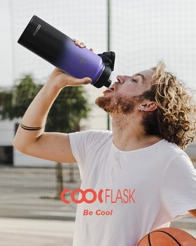 Coolflask Izolovaná nerezová láhev na vodu1l
