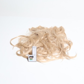 BARSDAR Clip in vlasové predĺženie blond, 50 cm vlnité clip in predĺženie pre ženy 5 ks prírodné