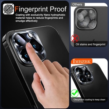 IMBZBK 6 kusů ochran fotoaparátu pro iPhone 16 Pro a iPhone 16 Pro Max, tvrzené sklo pro ochranu
