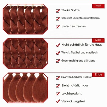 Xtrend 24 palcové 3 balenia jumbo vrkôčikových vlasov pre ženy, predlžovanie vlasov, vysokoteplotné