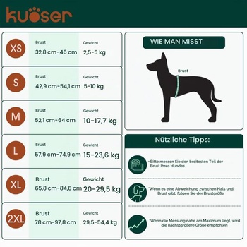 Kuoser Záchranná vesta pre psov, Záchranná vesta pre psov so silným vztlakom, Modrá 2XL 2XL Modrá