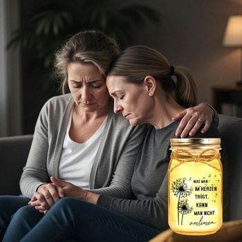 Pohrebný dar pre pozostalých príbuzných, LED osvetlenie fľaše