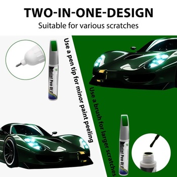 2ks retušovacie pero na auto tmavo zelené 24ml, 2v1 retušovacie pero na auto na škrabance