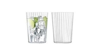 LSA International Gio Line Becher 560ml Klar x 4 Line 560ml
