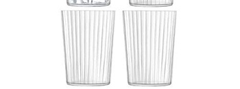 LSA International Gio Line Becher 560ml Klar x 4 Line 560ml