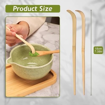 2 kopčeky Matchy, japonské chashaku, príslušenstvo pre čajový obrad