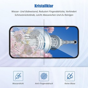 Ochranná fólia Carantee pre Google Pixel 10/10 Pre 5G, 2,5D, ultra číra, krištáľovo čistá, citlivá