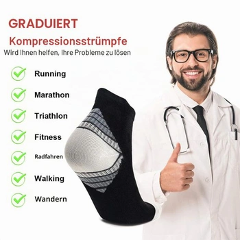 5 párů kompresních ponožek, sportovní ponožky, běžecké ponožky pro muže a ženy, lehké kompresní