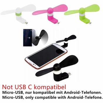 Mini ventilátor na mobilný telefón Rakiuty, prenosný rotačný chladič, prenosný mini USB ventilátor