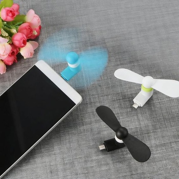 Mini ventilátor na mobilný telefón Rakiuty, prenosný rotačný chladič, prenosný mini USB ventilátor