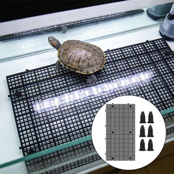 4 ks plastové sieťované deliace prepážky do akvária 30×15CM machové sieťované akvárium