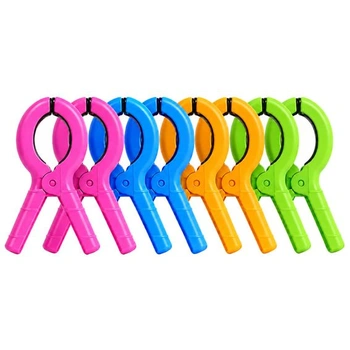 8 veľkých klipov na uteráky na plážové ležadlá, klipy na…