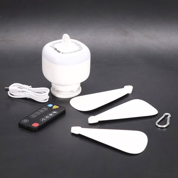 Stropný ventilátor TUIBEIDAMAI 8000mAh, biela