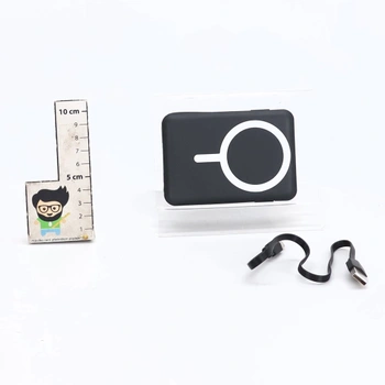 Powerbanka Azmuth pro iPhone s magnetickou ochranou, 10 000 mAh se stojánkem, černá