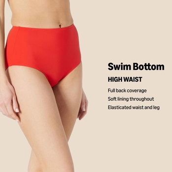 Dámske plavky Amazon Essentials s vysokým pásom (k dispozícii vo veľkostiach Plus) 4XL Large