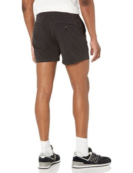 Pánske pohodlné strečové chino kraťasy Amazon Essentials bez skladov, 13 cm plátené, čierne, 36W