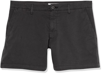 Pánske pohodlné strečové chino kraťasy Amazon Essentials bez skladov, 13 cm plátené, čierne, 36W