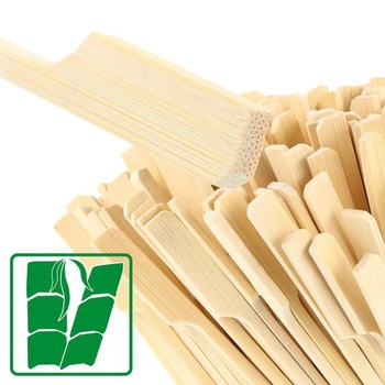 Com-four® 300x bambusové špízy na prsty - drevené špajle 20 cm na desiaty 20 cm 300