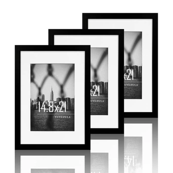 VUVUZULA fotorámečky A5 černé 14,8x21cm sada 3 kusů…