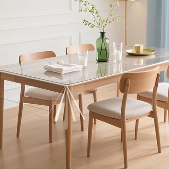 Priehľadný, prateľný obrus 90x180cm, vianočný chránič stola…