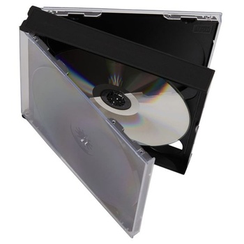 Obal Dragon Trading® na CD/DVD, 4-cestný, 25 mm, pre 4 CD, s čiernou vložkou