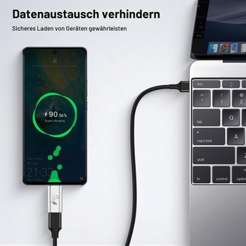Blokátor dat z USB-C na C (2 ks), Anti-Juice Jacking cmcf-data-blocker-silver