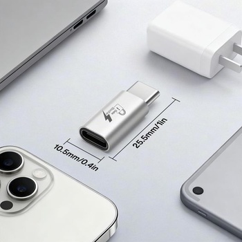 Blokátor dat z USB-C na C (2 ks), Anti-Juice Jacking cmcf-data-blocker-silver