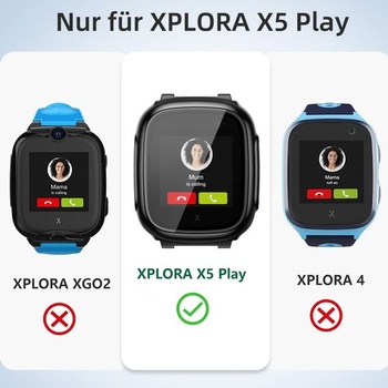Upeak 3dílné ochranné pouzdro s pevným PC pro XPlora X6 Play Kids, chránič obrazovky,