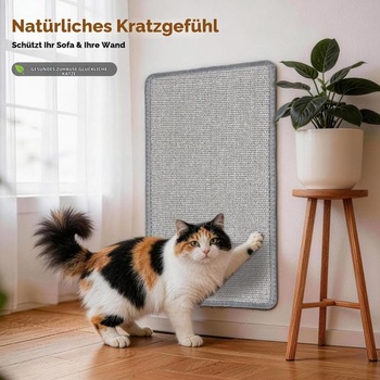 Škrabacia podložka Gimars Sisal pre mačky 50x30cm, ochrana proti poškriabaniu na pohovku a stenu,