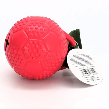 Fuzzl Chuck & Treat kaučuková futbalová lopta, odolná žuvacia hračka pre agresívne žuvače, silná