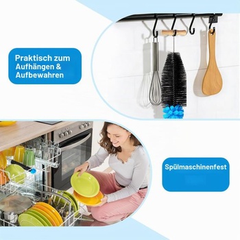 Sada 2 kief na fľaše, 32cm čistiaca kefa na sklenené a plastové fľaše Sodastream, na dojčenské