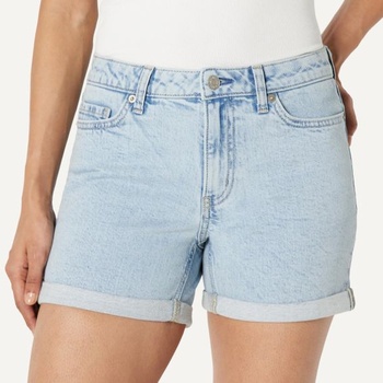 Dámske džínsové kraťasy Amazon Essentials slim-fit so stredným pásom a vnútorným švom 10,2 cm,