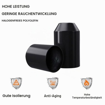 Zmršťovacie koncovky bužírok, zmršťovacie krytky na káble, zmršťovacia krytka 80 mm