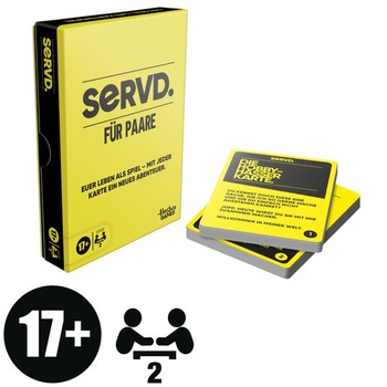 Hasbro Gaming SERVD hra pre páry - Veselá kartová hra zo skutočného života pre partnerov - zábavný