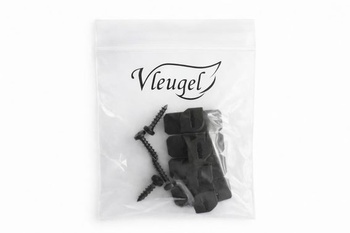 Akustický nástěnný klip - 4 kusy - Není třeba vrtat - Černá - Plast - Šroub - Držák obrazu - Klip