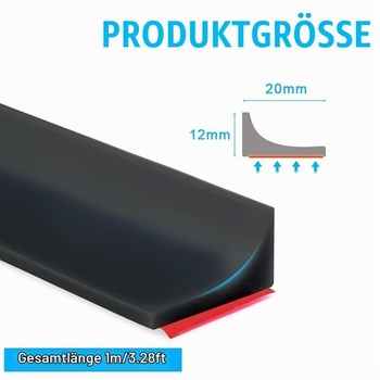 Fltronic Samolepiaca ochranná clona proti striekajúcej vode do spŕch, pochôdzna vodná bariéra 100 cm 1