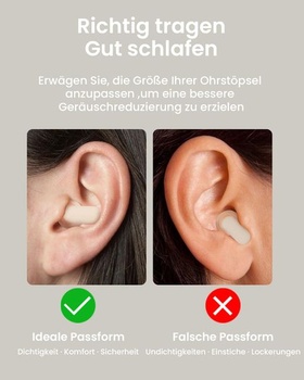 3 páry ušných nástavcov Qufits pre špunty do uší QubitPulse Dream a Bloom na spanie, ultra mäkké ušné