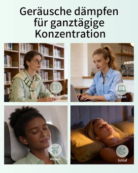 3 páry ušných nástavcov Qufits pre špunty do uší QubitPulse Dream a Bloom na spanie, ultra mäkké ušné