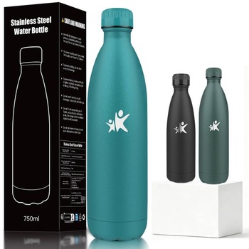 Nerezová fľaša na vodu - 750 ml - termoska, bez BPA,…